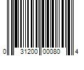 Barcode Image for UPC code 031200000804