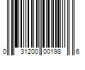 Barcode Image for UPC code 031200001986