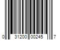 Barcode Image for UPC code 031200002457