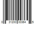 Barcode Image for UPC code 031200003645