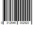 Barcode Image for UPC code 0312546002920