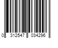 Barcode Image for UPC code 0312547034296