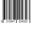 Barcode Image for UPC code 0312547204323