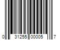 Barcode Image for UPC code 031255000057