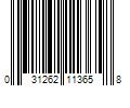 Barcode Image for UPC code 031262113658