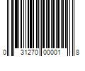 Barcode Image for UPC code 031270000018