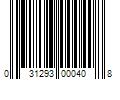 Barcode Image for UPC code 031293000408