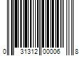 Barcode Image for UPC code 031312000068. Product Name: 