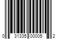 Barcode Image for UPC code 031335000052