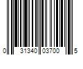 Barcode Image for UPC code 031340037005