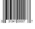 Barcode Image for UPC code 031341000077