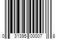 Barcode Image for UPC code 031395000078. Product Name: 