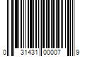 Barcode Image for UPC code 031431000079