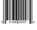 Barcode Image for UPC code 031436000074