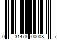 Barcode Image for UPC code 031478000087