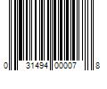 Barcode Image for UPC code 031494000078