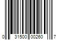 Barcode Image for UPC code 031500002607