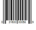 Barcode Image for UPC code 031600000589