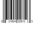 Barcode Image for UPC code 031604026103