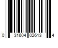 Barcode Image for UPC code 031604026134