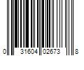 Barcode Image for UPC code 031604026738