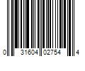 Barcode Image for UPC code 031604027544