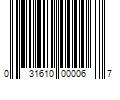 Barcode Image for UPC code 031610000067