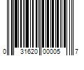 Barcode Image for UPC code 031620000057