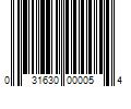 Barcode Image for UPC code 031630000054