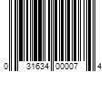 Barcode Image for UPC code 031634000074