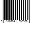 Barcode Image for UPC code 0316864000309