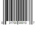 Barcode Image for UPC code 031700000137