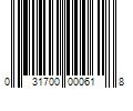 Barcode Image for UPC code 031700000618