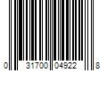 Barcode Image for UPC code 031700049228