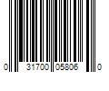 Barcode Image for UPC code 031700058060