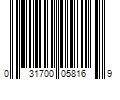 Barcode Image for UPC code 031700058169