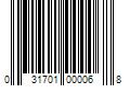 Barcode Image for UPC code 031701000068. Product Name: 