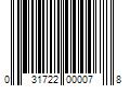 Barcode Image for UPC code 031722000078