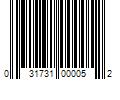 Barcode Image for UPC code 031731000052