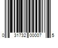 Barcode Image for UPC code 031732000075