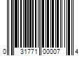 Barcode Image for UPC code 031771000074