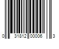 Barcode Image for UPC code 031812000063