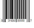 Barcode Image for UPC code 031830000007