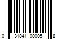 Barcode Image for UPC code 031841000058