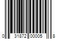 Barcode Image for UPC code 031872000058