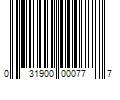 Barcode Image for UPC code 031900000777