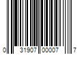 Barcode Image for UPC code 031907000077