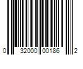 Barcode Image for UPC code 032000001862