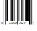 Barcode Image for UPC code 032000002111