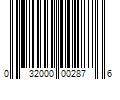 Barcode Image for UPC code 032000002876